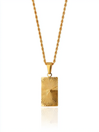 Collier Corde Médaillon Soleil