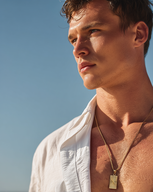 Collier Corde Médaillon Soleil